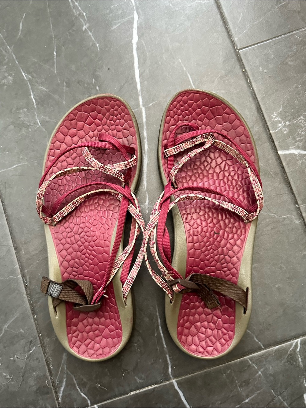 Chaco Women's Pink Strappy Outdoor Sandals